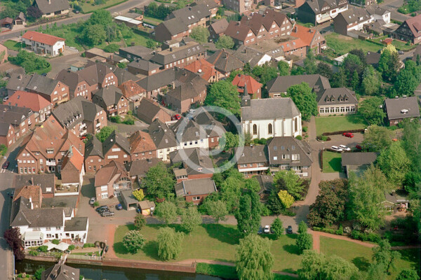 Luftbild Bocholt Deichstraße Werth 2000