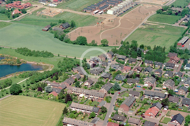 Luftbild Bocholt Ginsterweg Wertherstrasse Siedlung West 2000